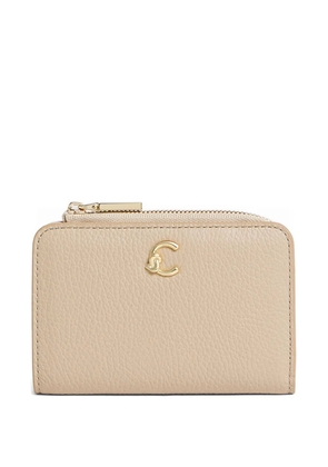 Coccinelle logo-plaque wallet - Neutrals
