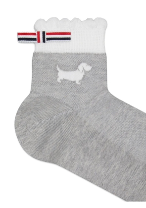 Thom Browne Hector-intarsia socks - Grey