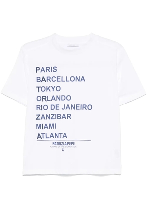 Patrizia Pepe text-print T-shirt - White