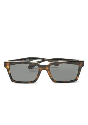 Versace Pre-Owned rectangle medusa-emblem sunglasses - Brown