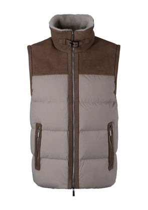 Moorer Imer gilet - Neutrals