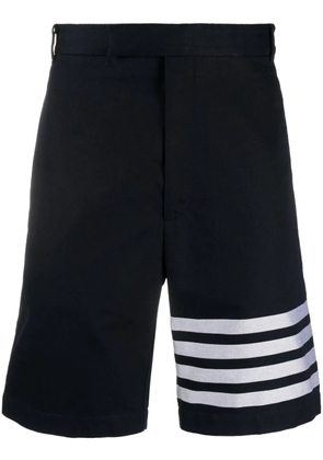 Thom Browne 4 Bar-stripe cotton shorts - Blue