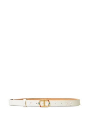 TWINSET logo-buckle belt - White