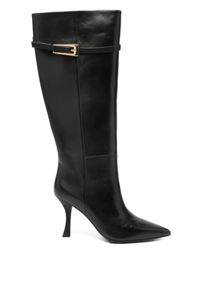 Marc Ellis 90mm buckle-detail boots - Black