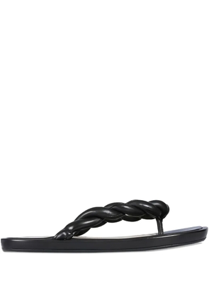 RED(V) open-toe sandals - Black