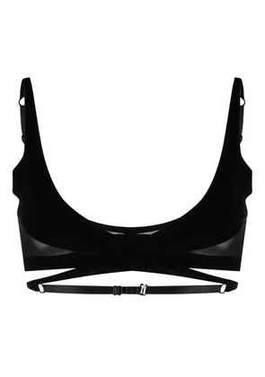 Wolford x Mugler Flock Shaping bra - Black