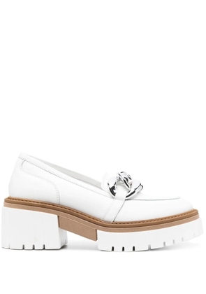 VAMSKO Iris 65mm leather loafers - White