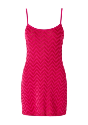 Missoni zigzag-pattern mini dress - Pink