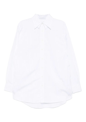 Recto double-collar striped shirt - White