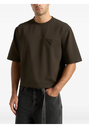 Manière De Voir Léon triangle-pocket T-shirt - Green