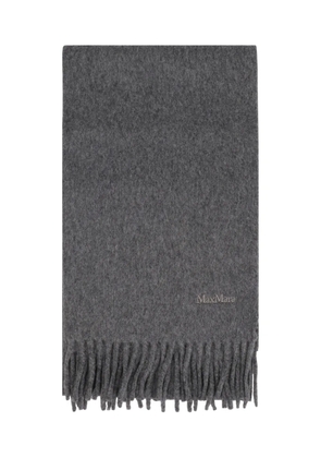 Max Mara Scilli fringed scarf - Grey