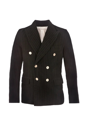Emiliano Rinaldi Jacket with pin stripes - Black