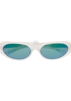 FLATLIST tinted round-frame sunglasses - White