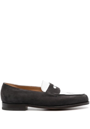 John Lobb suede penny loafers - Grey