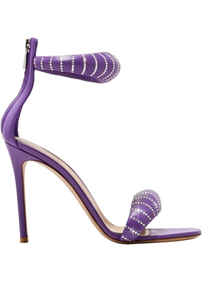 Gianvito Rossi 105mm crystal-embellished sandals - Purple