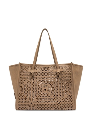 MARCELLA CLUB cut-out knotted shoulder bag - Neutrals