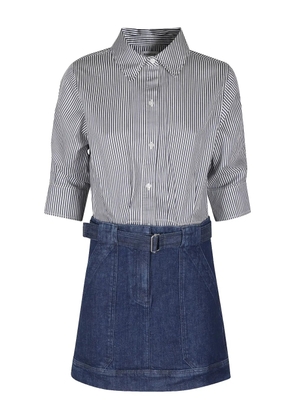 Simkhai striped shirt dress - Blue