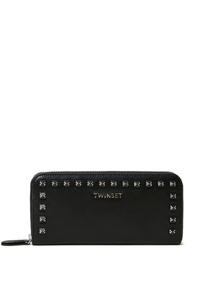 TWINSET logo wallet - Black
