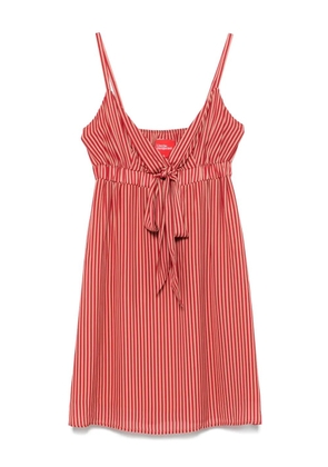 Merci striped mini dress - Red
