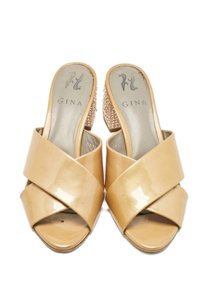 Gina crisscross heeled sandals - Neutrals