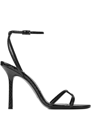 Jimmy Choo 100mm leather sandals - Black