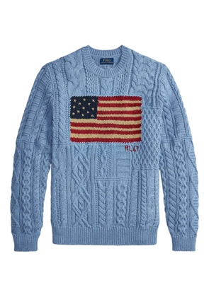 Polo Ralph Lauren flag-motif sweater - Blue