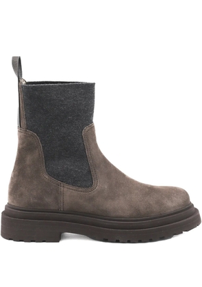 Brunello Cucinelli suede Chelsea boots - Brown