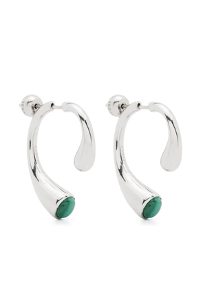 Panconesi P Malakite earrings - Silver