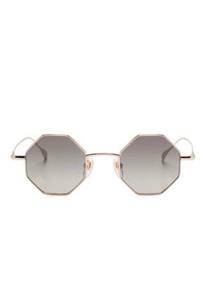 Gucci Eyewear geometric-frame sunglasses - Gold