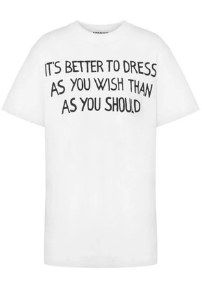 Moschino slogan-print T-shirt - White