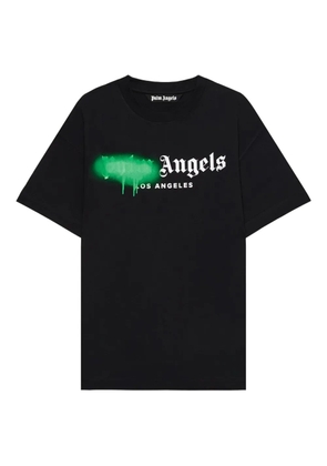 Palm Angels Spray City Los Angeles dripping logo T-shirt - Black