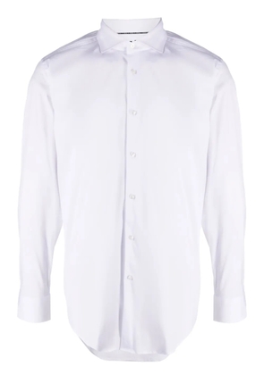 BOSS spread-collar shirt - White