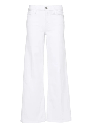 FRAME Le Slim Palazzo high-rise wide-leg jeans - White