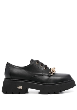 Baldinini logo-plaque lace-up chunky shoes - Black