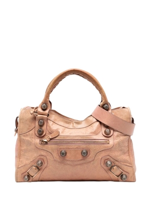 Balenciaga Pre-Owned 2005-2025 Lambskin Motocross Giant 21 Classic City satchel - Brown
