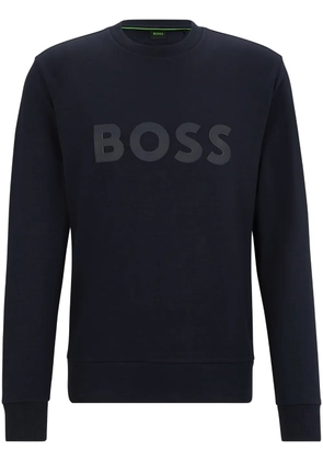 BOSS logo-print sweatshirt - Blue
