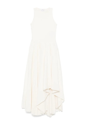 Alexander McQueen asymmetric midi dress - Neutrals