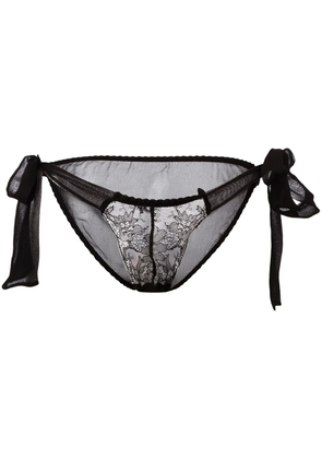 Gilda & Pearl Ava tie-side knickers - Black