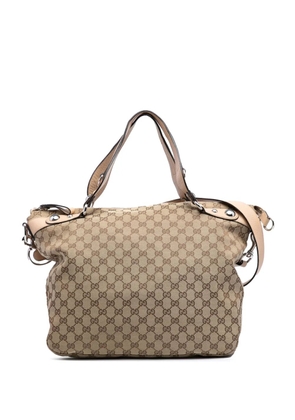 Gucci Pre-Owned 2016-2025 Large GG Canvas Icon Bit satchel - Brown