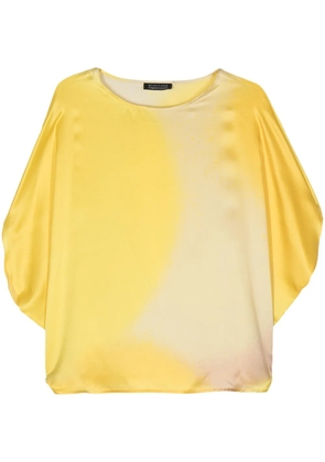 Gianluca Capannolo Iris ombré-effect silk blouse - Yellow
