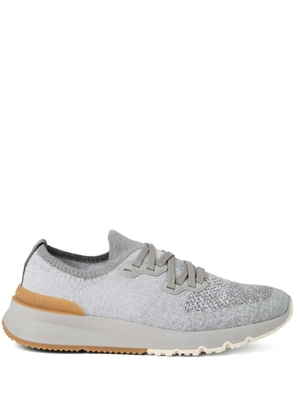 Brunello Cucinelli knitted sneakers - Grey