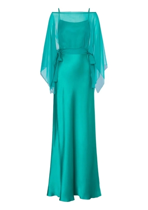 Alberta Ferretti flared maxi dress - Green