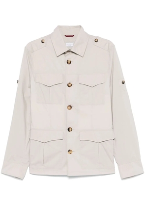 Brunello Cucinelli multi-pocket jacket - Neutrals