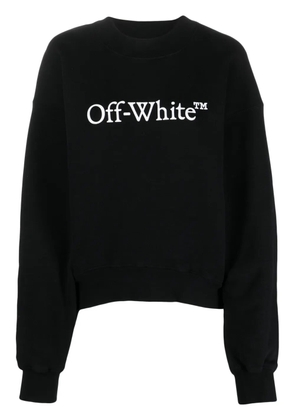 Off-White Bookish logo-print cotton sweatshirt - Black