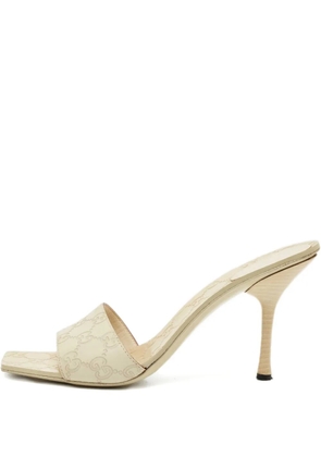 Gucci Pre-Owned Guccissima stiletto-heel sandals - Neutrals