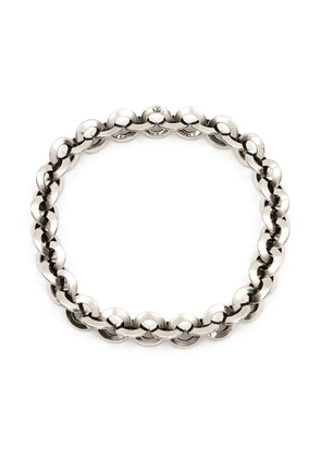 Alexander McQueen Eyelet chain choker necklace - Silver