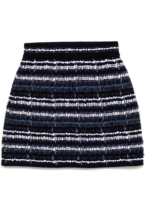 Thom Browne tweed mini skirt - Blue