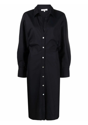 Vince pointed-collar cotton shirt dress - Blue