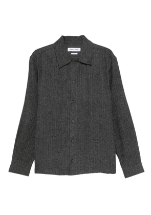 SAMSOE SAMSOE herringbone buttoned shirt jacket - Grey