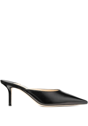 Jimmy Choo 65mm Rav leather mules - Black